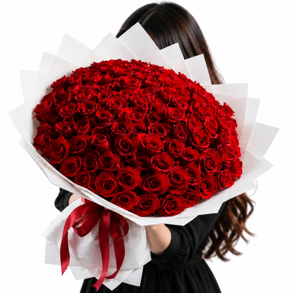 101 Red Roses Bouquet- 2