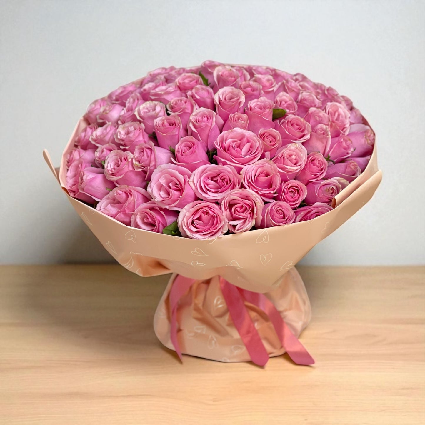 101 Pink Roses Bouquet