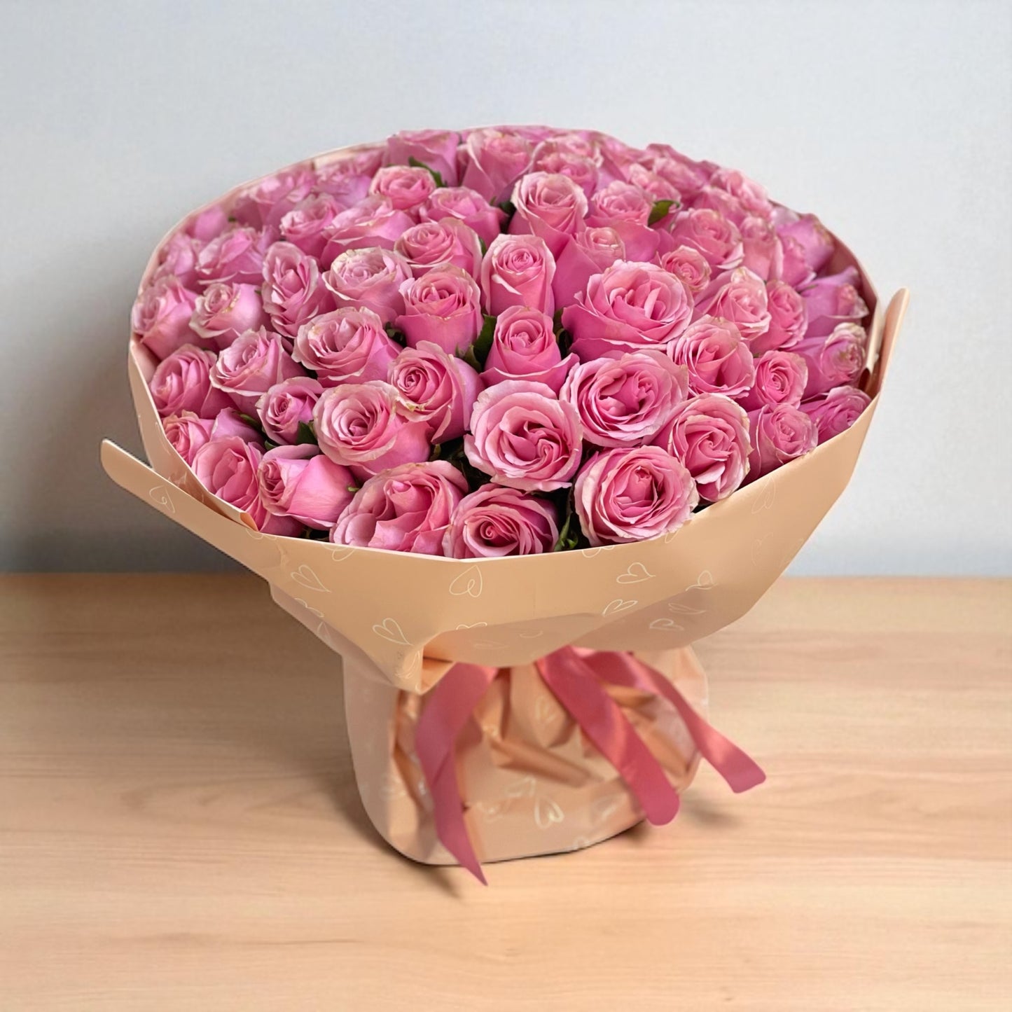 101 Pink Roses Bouquet