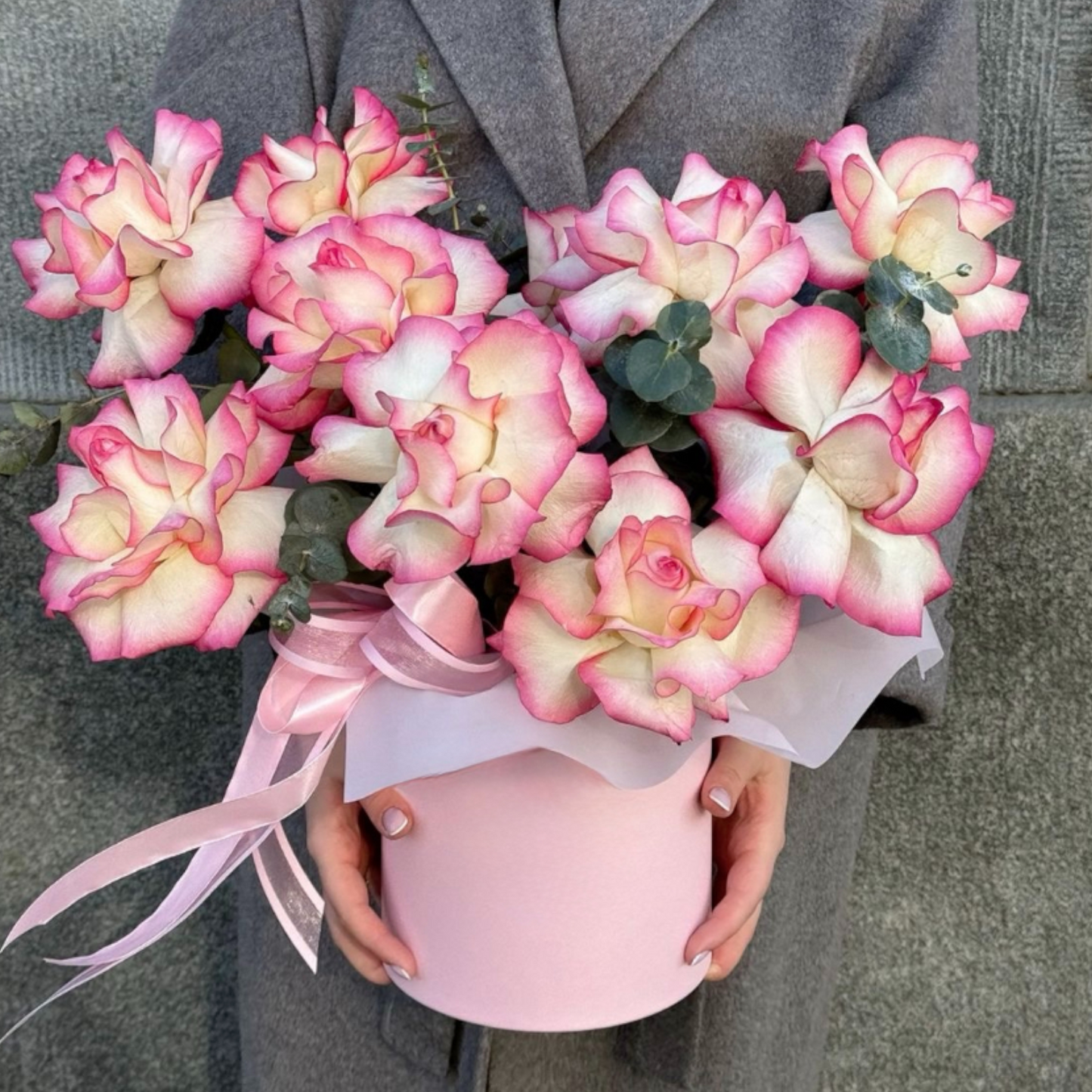 Blush Edge Rose Box