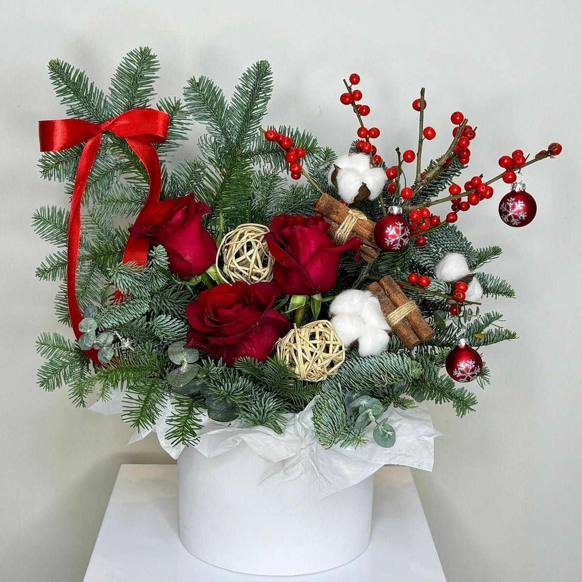 Christmas Ruby Charm Arrangement