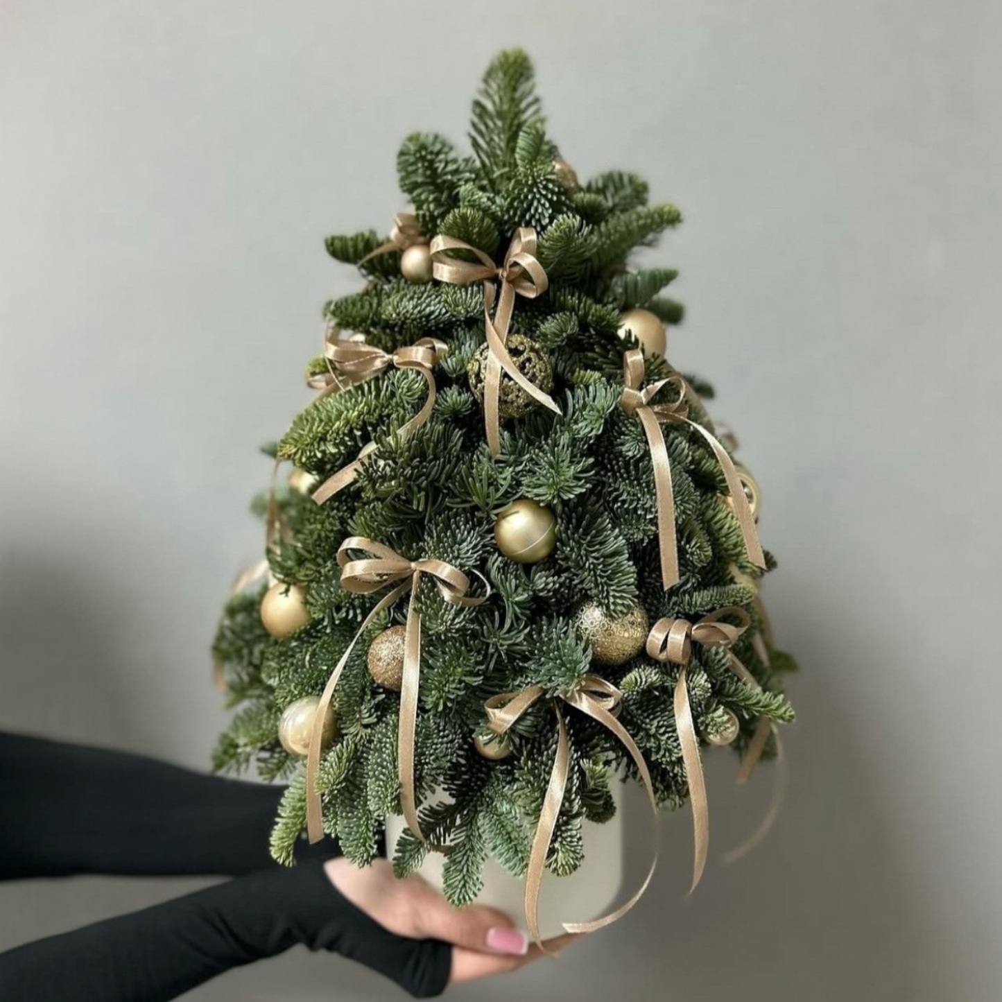 Golden Grace Mini Christmas Tree