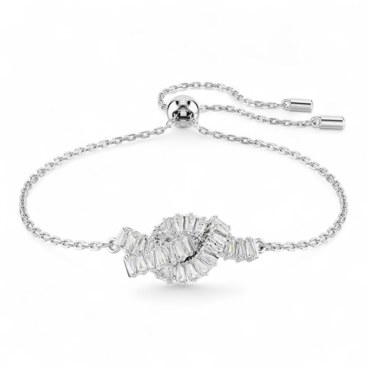 Swarovski Matrix Crystal Bracelet in Rhodium-plated Metal