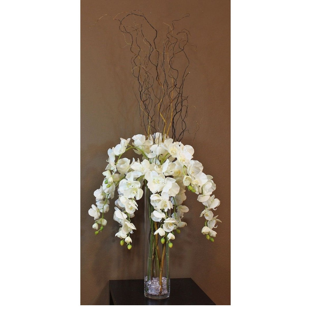 White Phaleanopsis Orchid Centrepiece