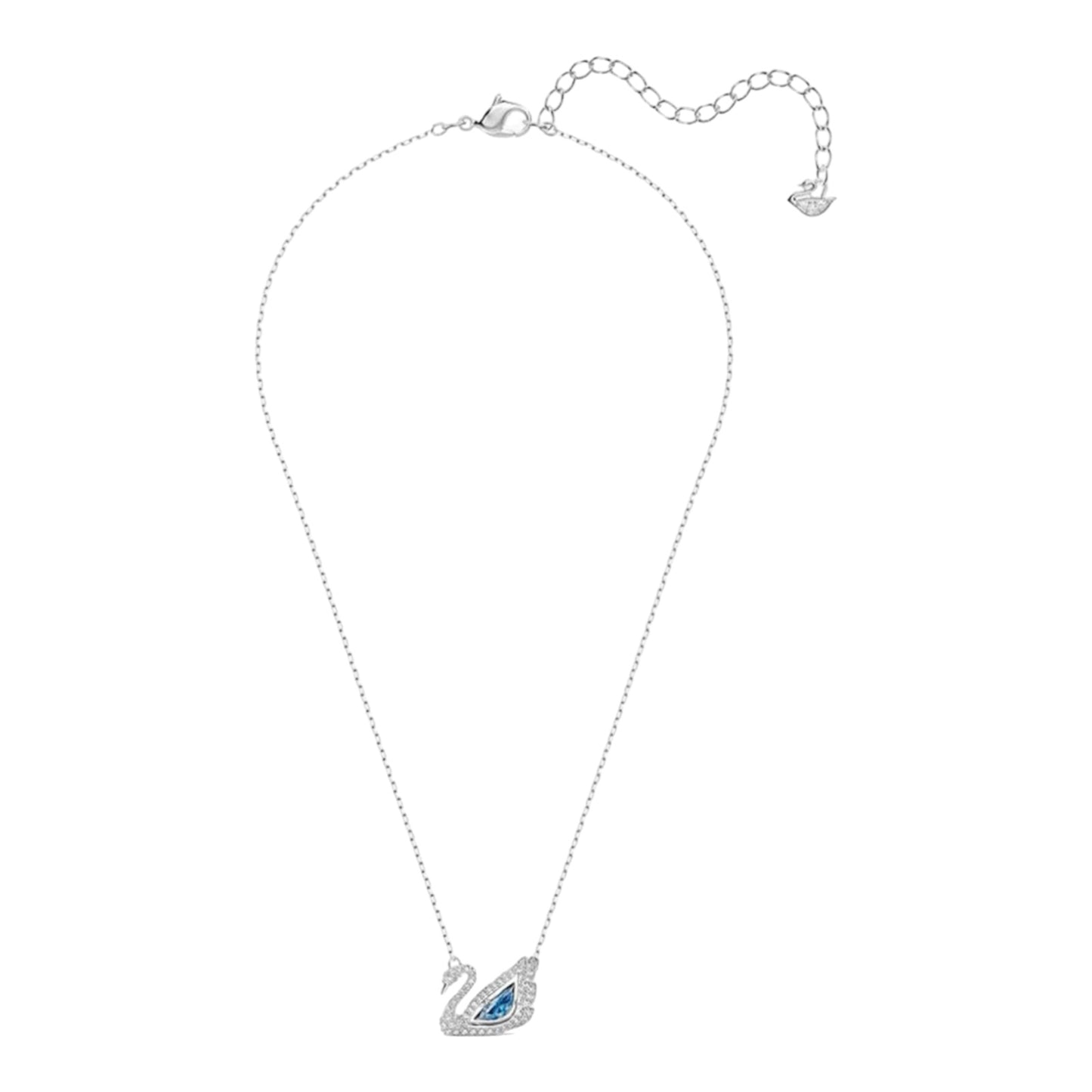 Swarovski Dancing Swan Necklace in Rhodium-plated Metal