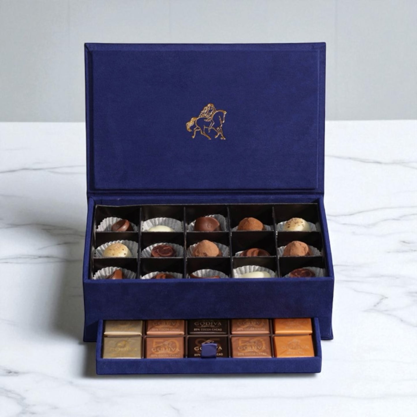 Godiva Chocolates Royal Navy Blue Box | 45 Pieces