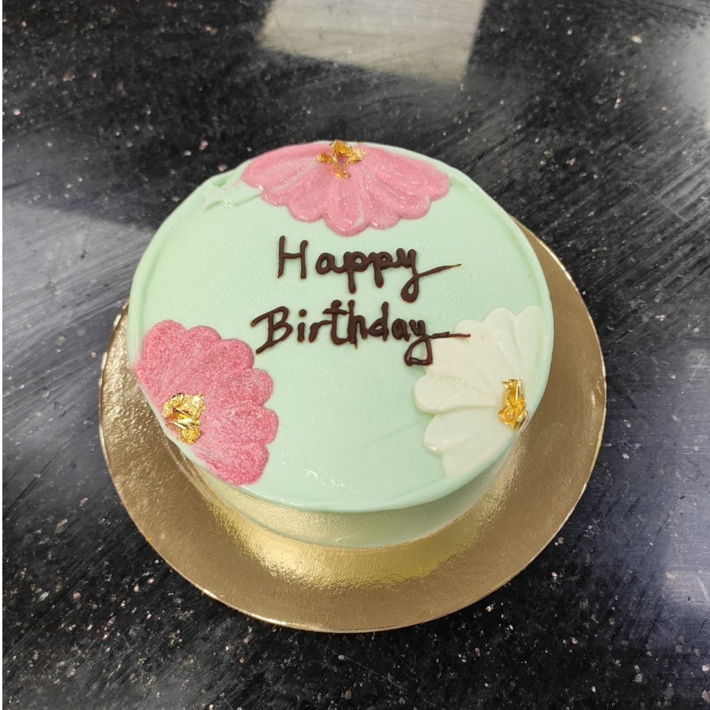 Mint Bloom Birthday Cake