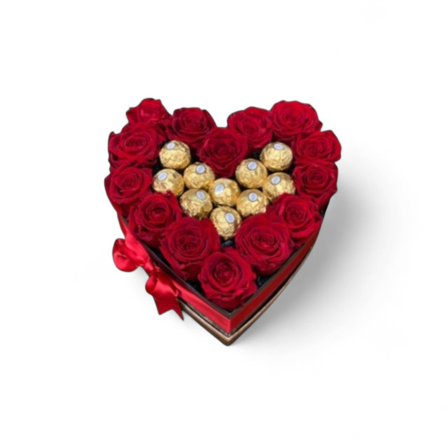 Red Heart Box with Chocolates