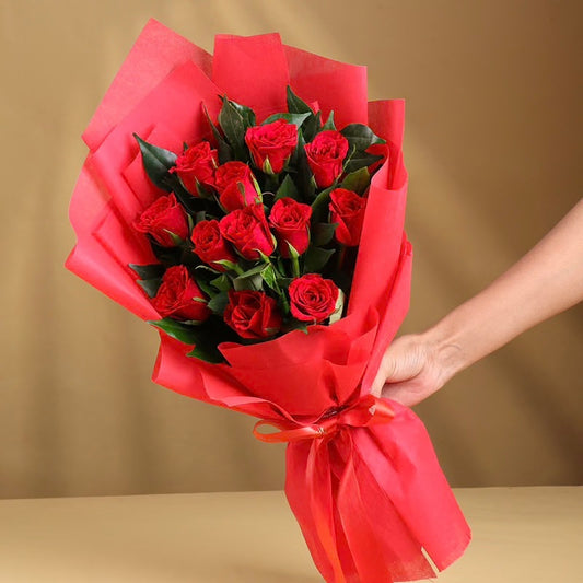 12 Red Rose Bouquet