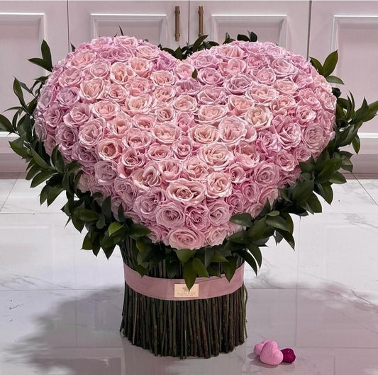 Heart of Pink Roses