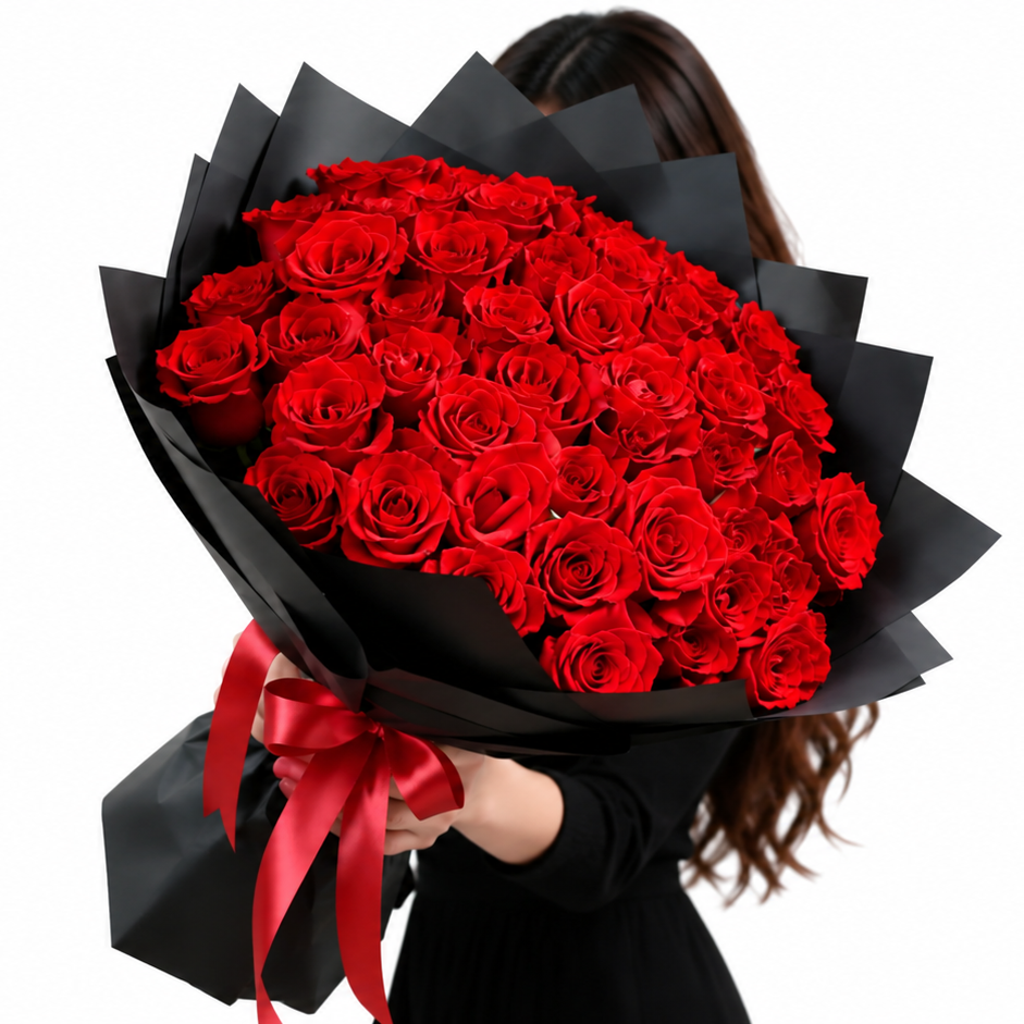 51 Red Roses Bouquet