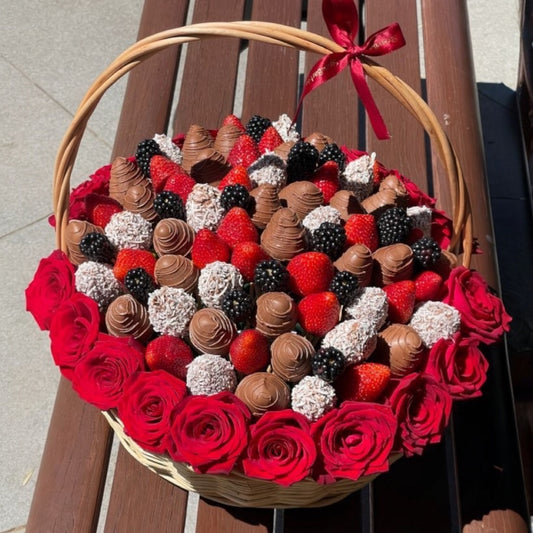 Berry and Rose Basket