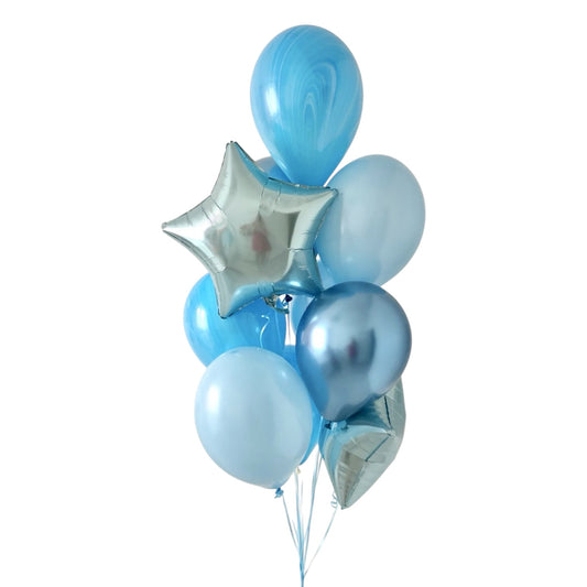 Blue Star Balloon Set