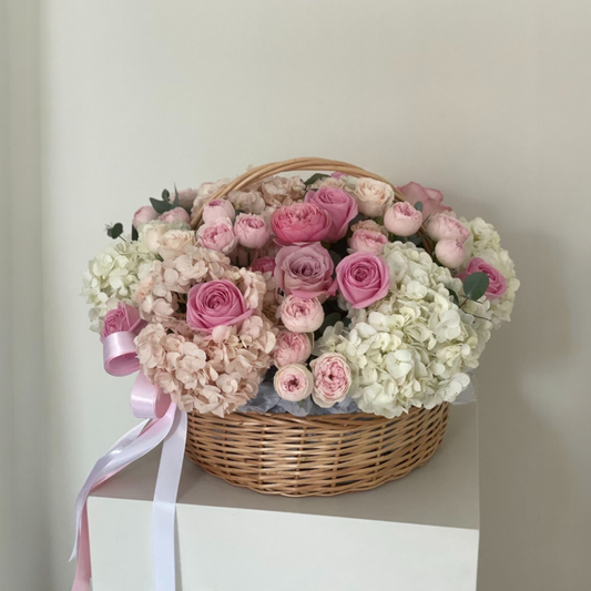 Blush Garden Basket