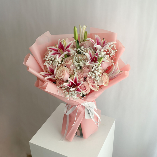 Blush Lily Rose Bouquet