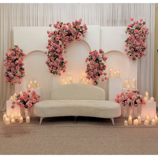 Blush Romance Floral Backdrop