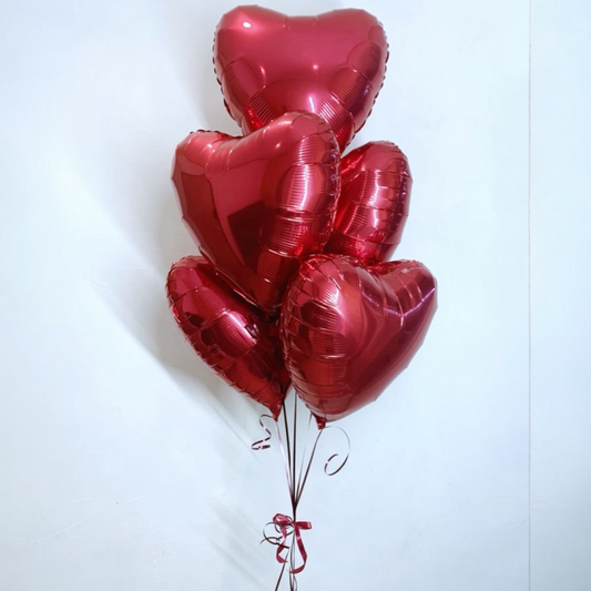 Classic Red Heart Balloon Set