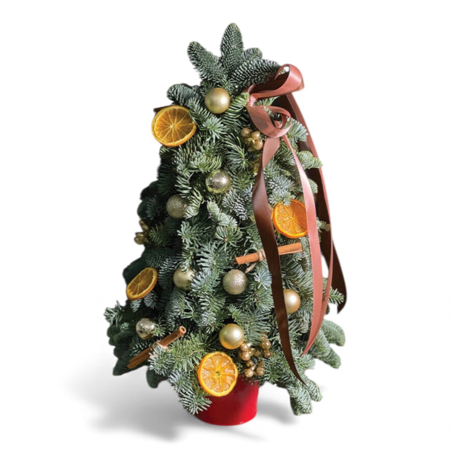 Golden Citrus Christmas Tree