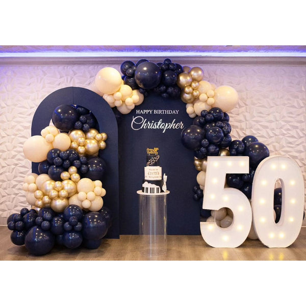 Golden Midnight Birthday Setup - Vianya Florals 