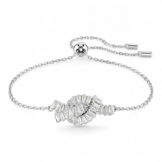Swarovski Matrix Crystal Bracelet in Rhodium-plated Metal