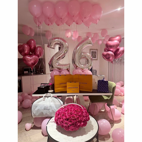 Pink Birthday Bash Decor - Vianya Florals 