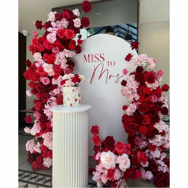 Bridal Shower Decor- Red and Pink Combination - Vianya Florals 