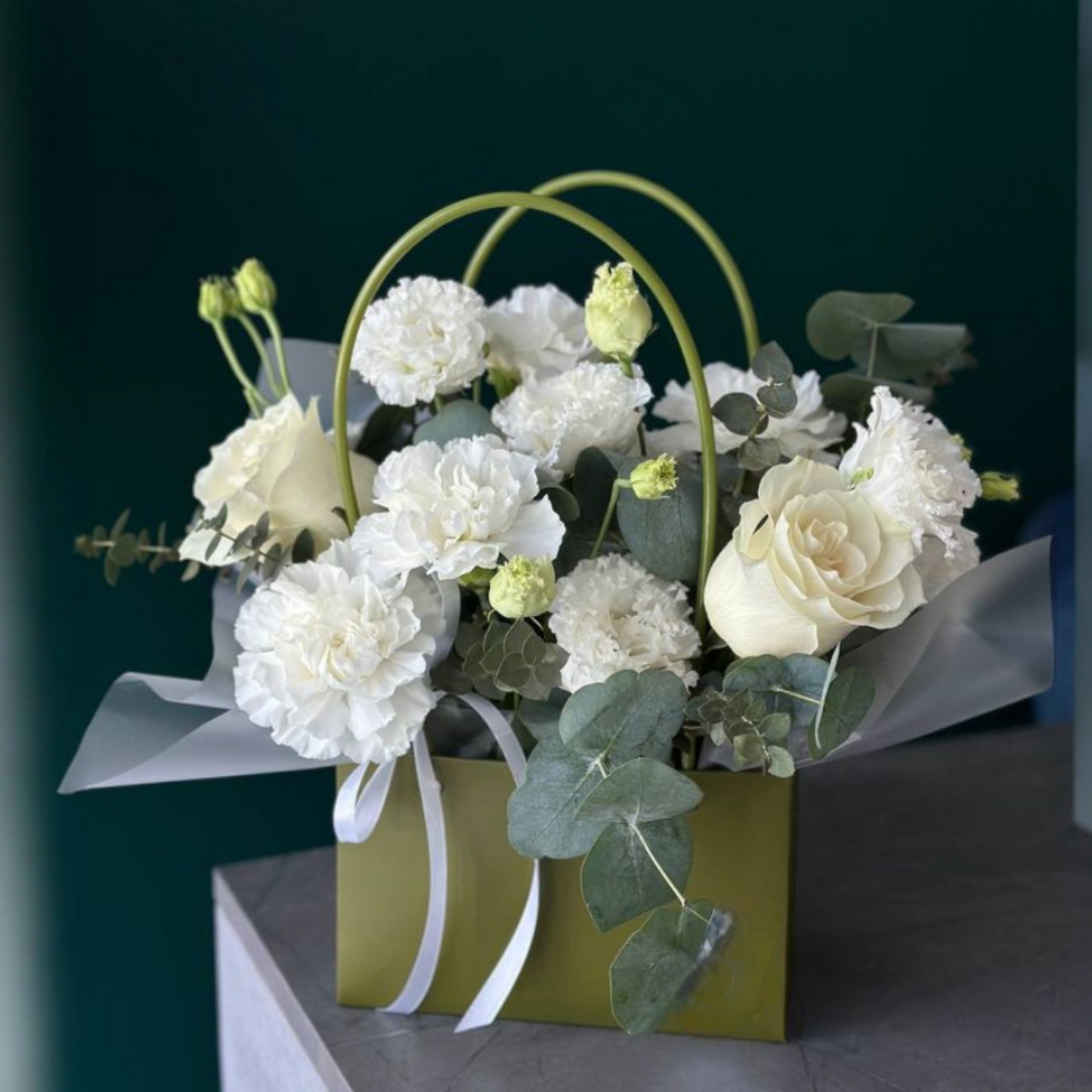 Ivory Grace Floral Bag