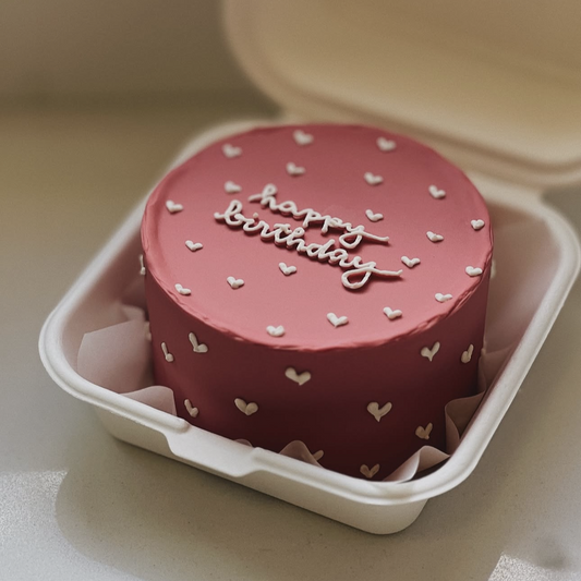 Purple Heart Bento Cake
