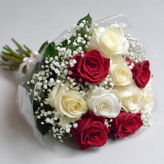 Red & White Roses