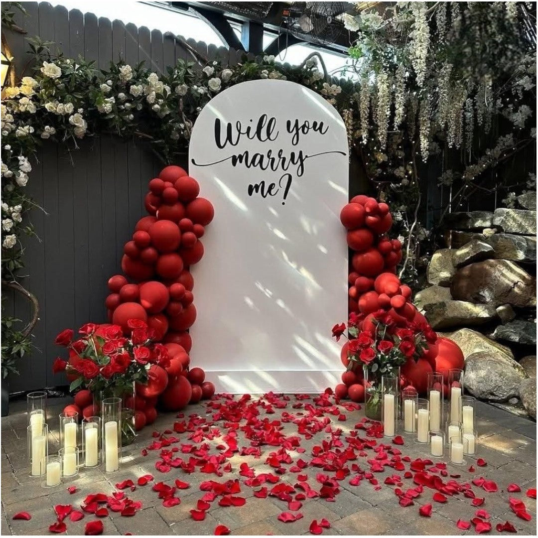 Pinterest Proposal Roses Romantic Rose Proposal Setup | Proposal Decoration – Vianya Florals